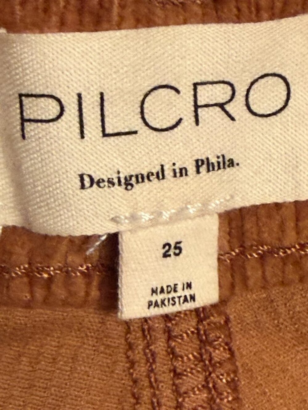 Pilcro The Scotty Cuffed High-Rise Straight Leg Jeans Corduroy Edition size 25 - Picture 9 of 11